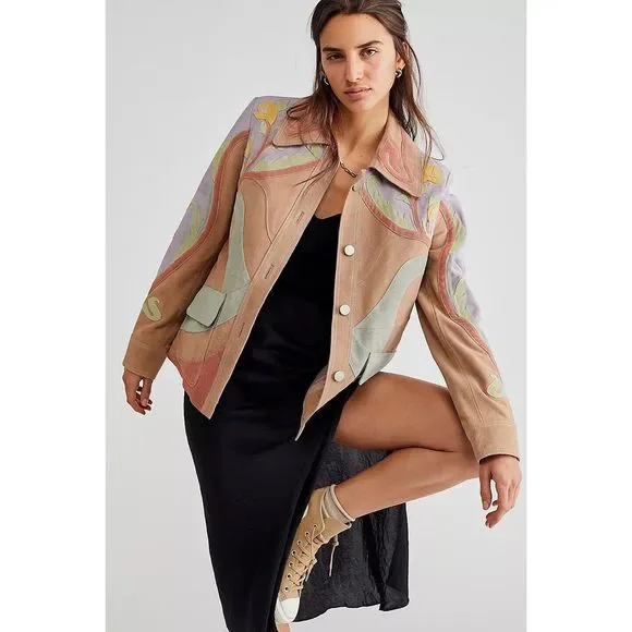 Veste Bomber Free People - Taille M, Grise, Coton, Neuf Sans étiquettes